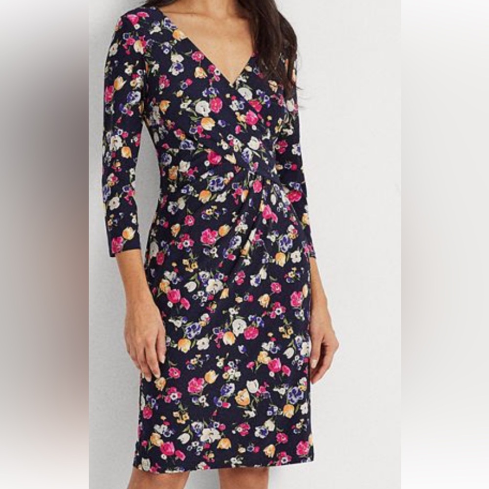 Ralph Lauren Black with Floral Print - Size 12 Petite